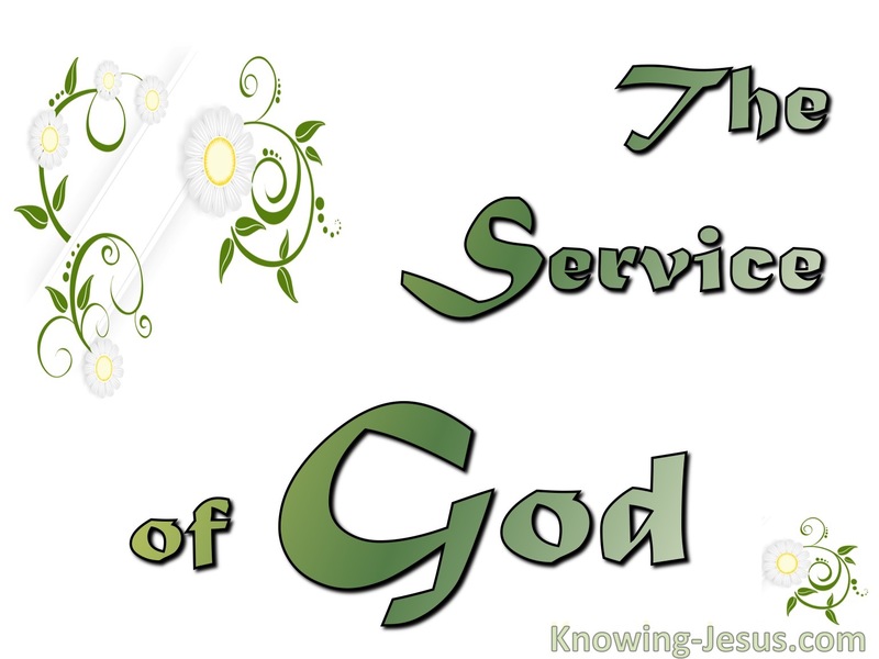 The Service Of God (devotional)09-22 (white)
